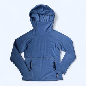 Melanzana Melly Women’s Micro Grid Hoodie V2 in Rain Blue XS
